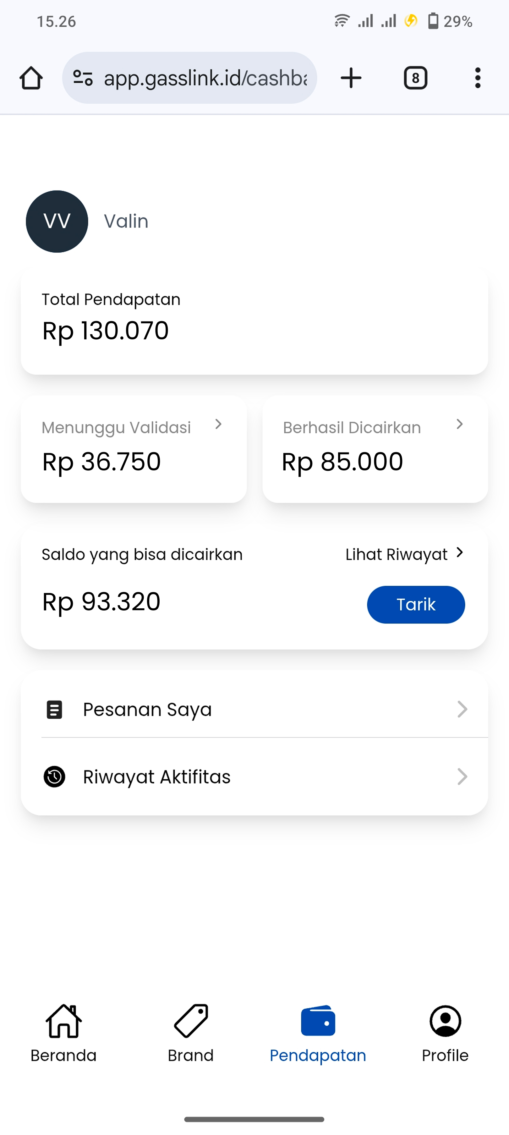 Testimonial Screenshot